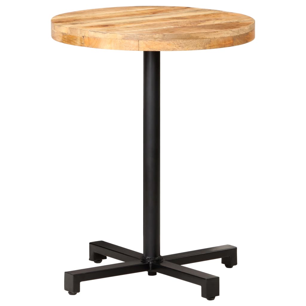 Bistro Table Round ?0x75 cm Rough Mango Wood