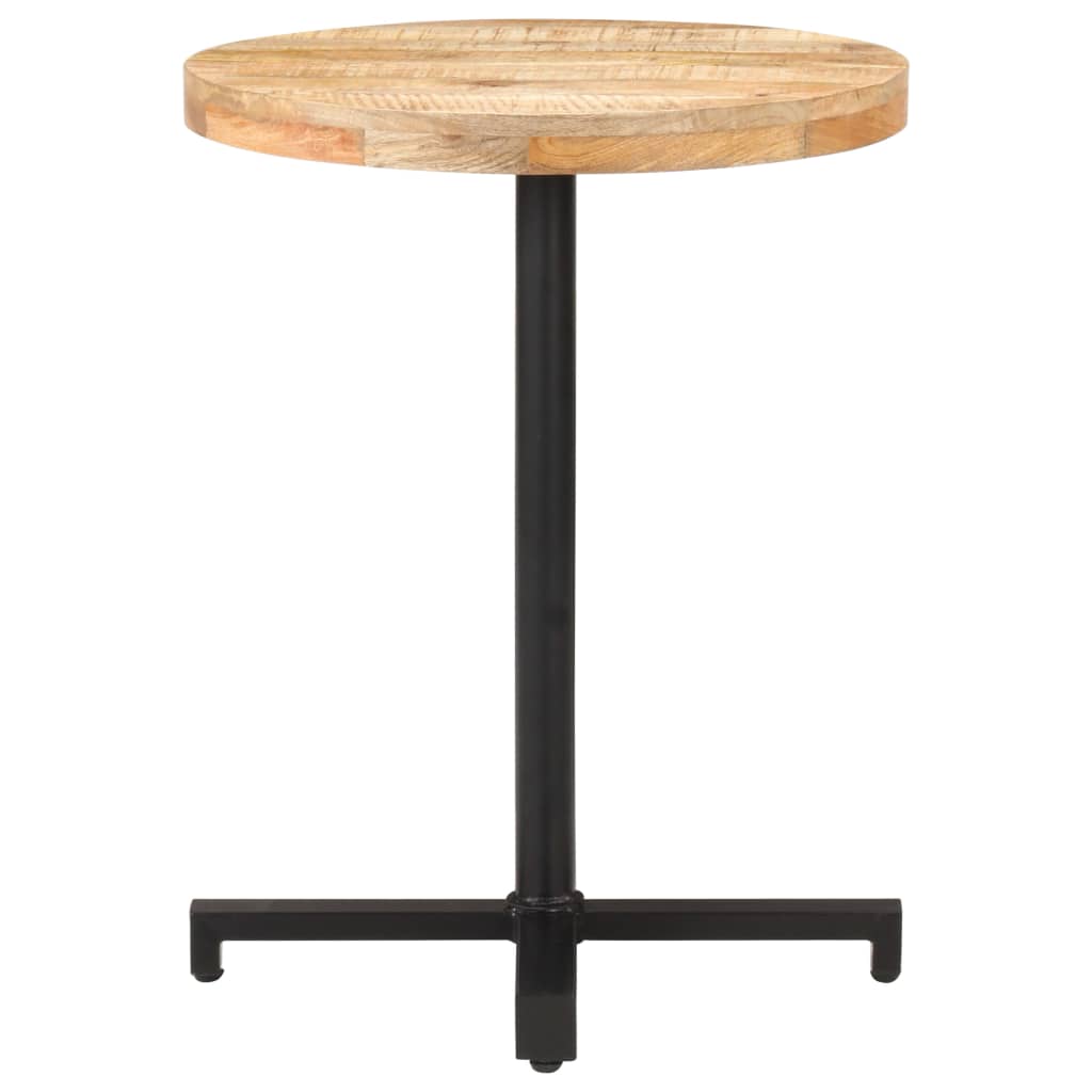 Bistro Table Round ?0x75 cm Rough Mango Wood