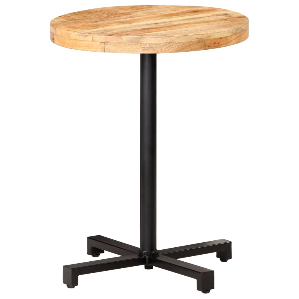 Bistro Table Round ?0x75 cm Rough Mango Wood