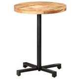 Bistro Table Round ?0x75 cm Rough Mango Wood