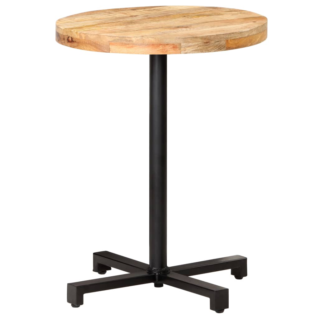 Bistro Table Round ?0x75 cm Rough Mango Wood