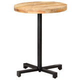 Bistro Table Round ?0x75 cm Rough Mango Wood