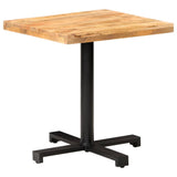 Bistro Table Square 70x70x75 cm Rough Mango Wood - Extra Image
