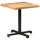 Bistro Table Square 70x70x75 cm Rough Mango Wood - Extra Image