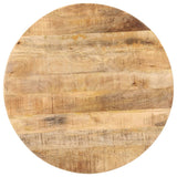 Bistro Table Round Ø70x75 cm Rough Mango Wood - Side View