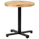 Bistro Table Round ?0x75 cm Rough Mango Wood