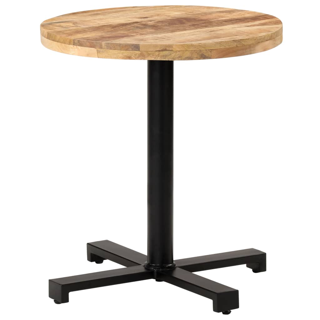 Bistro Table Round ?0x75 cm Rough Mango Wood