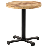 Bistro Table Round Ø70x75 cm Rough Mango Wood - Low Angle