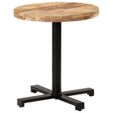 Bistro Table Round ?0x75 cm Rough Mango Wood