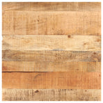 Bistro Table Square 80x80x75 cm Rough Mango Wood