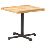 Bistro Table Square 80x80x75 cm Rough Mango Wood - Extra Image