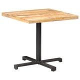 Bistro Table Square 80x80x75 cm Rough Mango Wood - Extra Image
