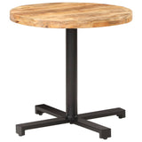 Bistro Table Round Ø80x75 cm Rough Mango Wood - Low Angle