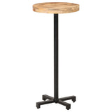 Bar Table Round Ø50x110 cm Rough Mango Wood