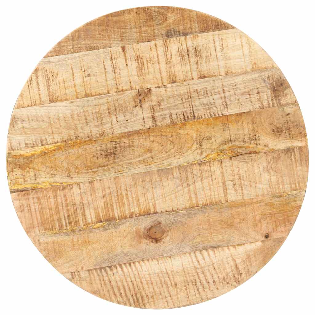 Bar Table Round Ø60x110 cm Rough Mango Wood