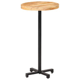 Bar Table Round Ø60x110 cm Rough Mango Wood