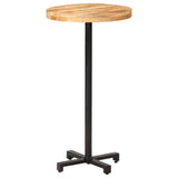 Bar Table Round Ø60x110 cm Rough Mango Wood - Extra Image