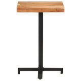 Bistro Table Square 50x50x75 cm Solid Acacia Wood - Front View