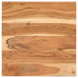 Bistro Table Square 50x50x75 cm Solid Acacia Wood - Side View