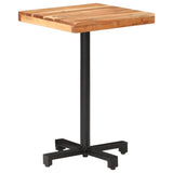 Bistro Table Square 50x50x75 cm Solid Acacia Wood - Low Angle