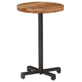 Bistro Table Round Ø50x75 cm Solid Acacia Wood - Low Angle