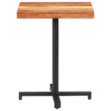 Bistro Table Square 60x60x75 cm Solid Acacia Wood - Front View