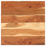 Bistro Table Square 60x60x75 cm Solid Acacia Wood - Side View