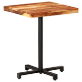 Bistro Table Square 60x60x75 cm Solid Acacia Wood - Low Angle