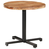 Bistro Table Round Ø80x75 cm Solid Acacia Wood - Close-Up Angle