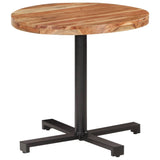 Bistro Table Round Ø80x75 cm Solid Acacia Wood - Low Angle