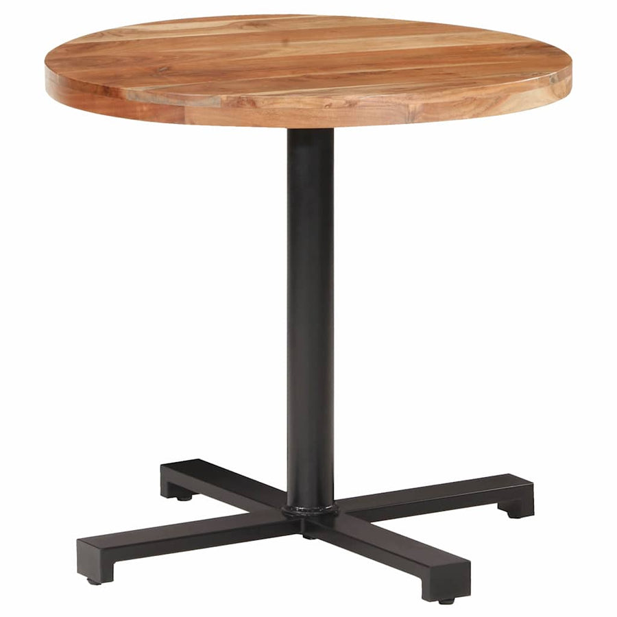 Bistro Table Round Ø80x75 cm Solid Acacia Wood