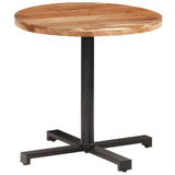 Bistro Table Round Ø80x75 cm Solid Acacia Wood - Extra Image