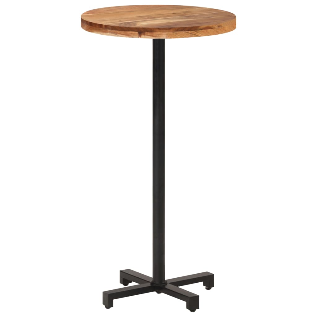 Bar Table Round Ø60x110 cm Solid Acacia Wood