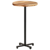 Bar Table Round Ø60x110 cm Solid Acacia Wood - Extra Image