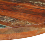 Bistro Table Round Ø60x75 cm Solid Reclaimed Wood - Side View