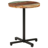 Bistro Table Round Ø60x75 cm Solid Reclaimed Wood - Close-Up Angle
