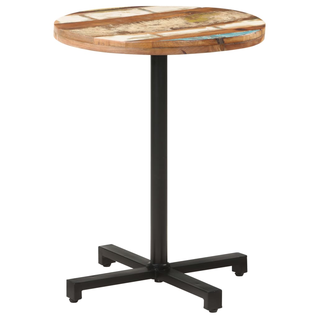Bistro Table Round Ø60x75 cm Solid Reclaimed Wood