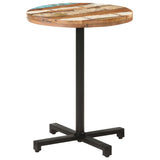 Bistro Table Round Ø60x75 cm Solid Reclaimed Wood - Extra Image