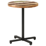 Bistro Table Round Ø60x75 cm Solid Reclaimed Wood - Extra Image