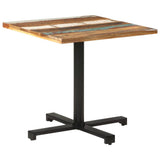 Bistro Table Square 80x80x75 cm Solid Reclaimed Wood - Low Angle