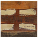 Bistro Table Square 50x50x110 cm Solid Reclaimed Wood - Side View