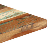 Bistro Table Square 50x50x110 cm Solid Reclaimed Wood - Top-Down View