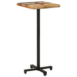 Bistro Table Square 50x50x110 cm Solid Reclaimed Wood - Low Angle