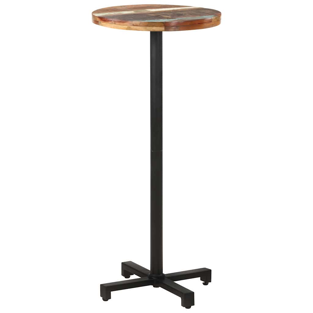 Bistro Table Round Ø50x110 cm Solid Reclaimed Wood