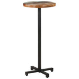 Bistro Table Round Ø50x110 cm Solid Reclaimed Wood - Extra Image