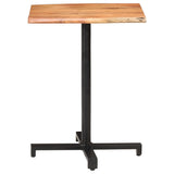 Bistro Table with Live Edges 60x60x75 cm Solid Acacia Wood