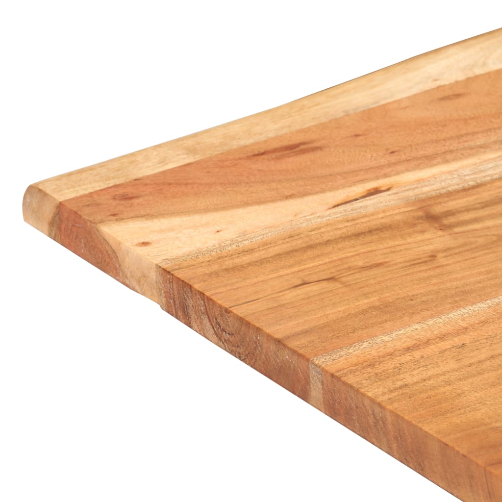 Bistro Table with Live Edges 60x60x75 cm Solid Acacia Wood