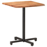 Bistro Table with Live Edges 60x60x75 cm Solid Acacia Wood