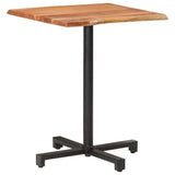 Bistro Table with Live Edges 60x60x75 cm Solid Acacia Wood - Extra Image