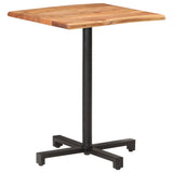 Bistro Table with Live Edges 60x60x75 cm Solid Acacia Wood - Extra Image